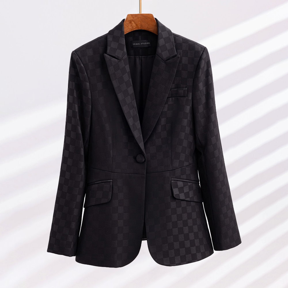 Arlena Plaid Blazer