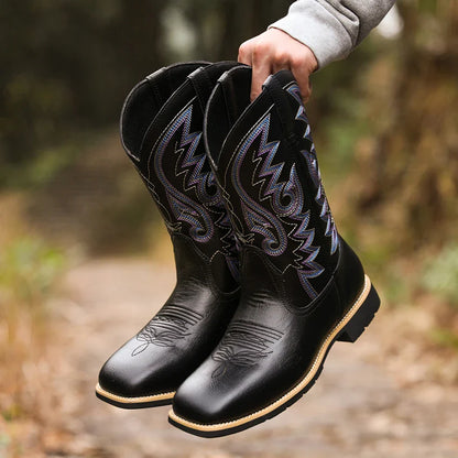 Denton Embroidered Western Cowboy Boots