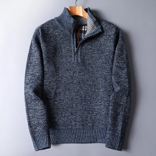 Everett Wool Quarter Zip Cardigan