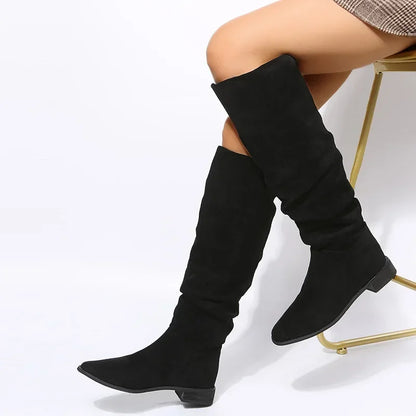 Milan Knee High Suede Boots