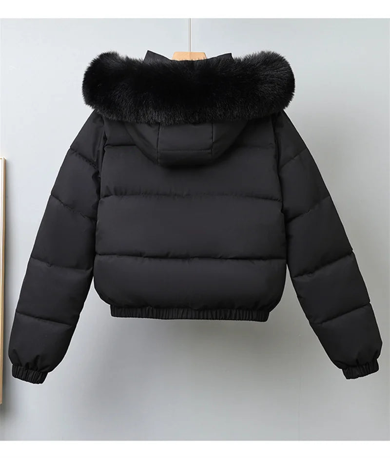 Livia Short Padded Fur Collar Jacket
