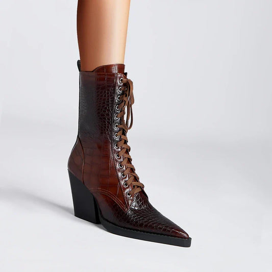 Santorini Fashion Lace Up Boots
