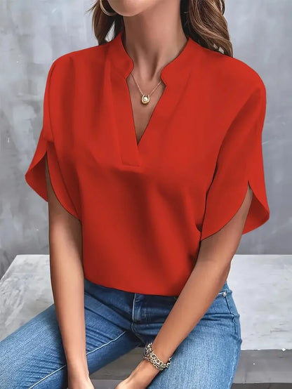 Lucia Silk Drape Blouse