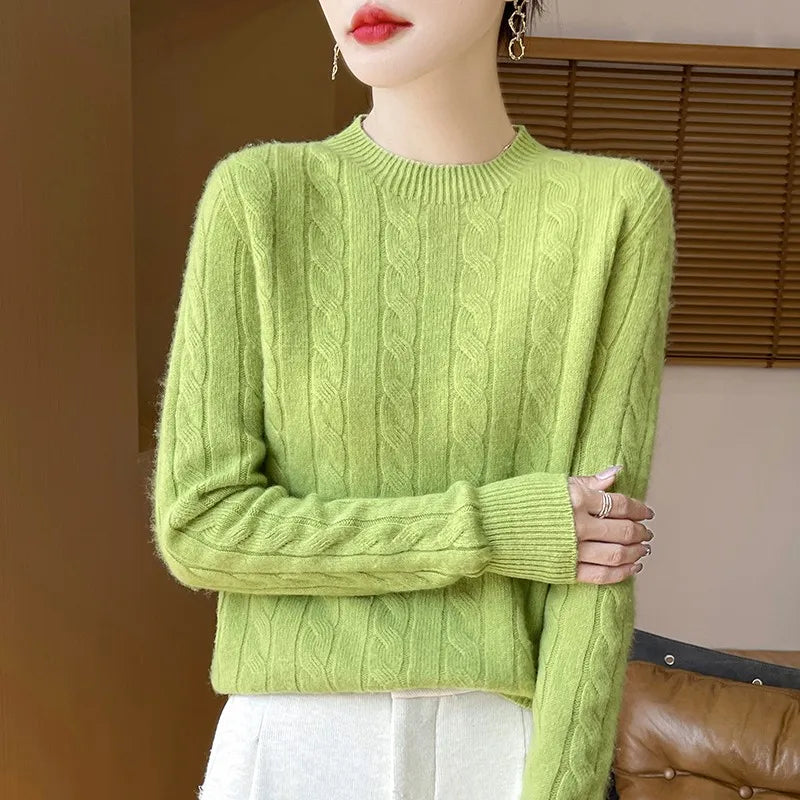 Alina Woolen Semi Turtleneck Sweater