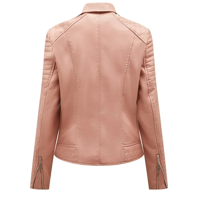 Kara Structured Faux Leather Jacket