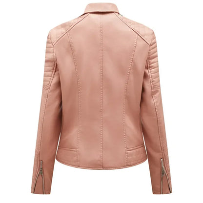 Kara Structured Faux Leather Jacket