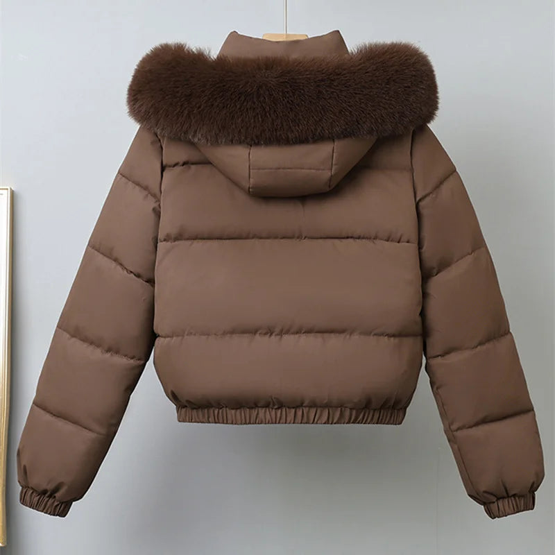 Livia Short Padded Fur Collar Jacket