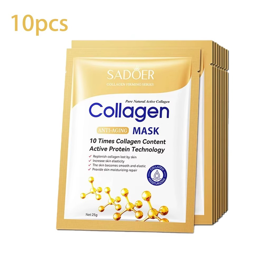 Hydrating Collagen Face Sheet Masks – Deep Moisture Skincare Treatment