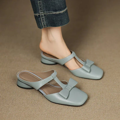 Calista Leather Mules