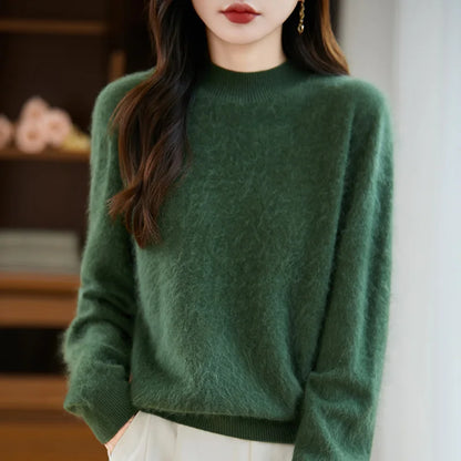 Arabelle Cashmere Wool High Neck Sweater