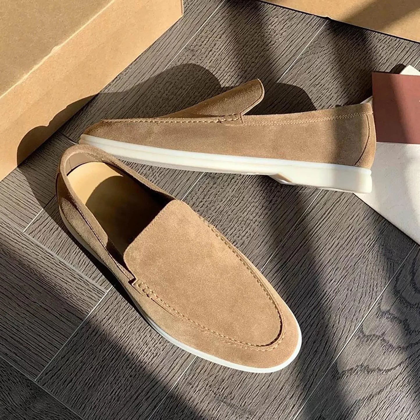 Napoli Suede Moc Toe Loafers