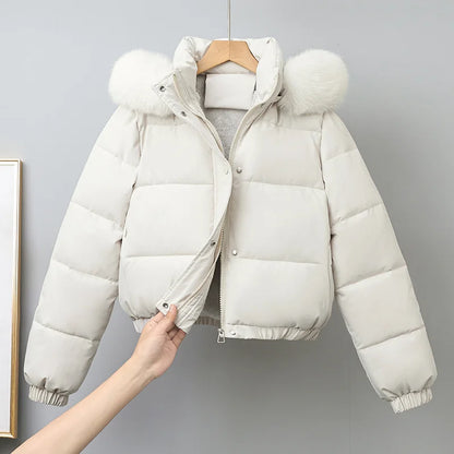 Livia Short Padded Fur Collar Jacket