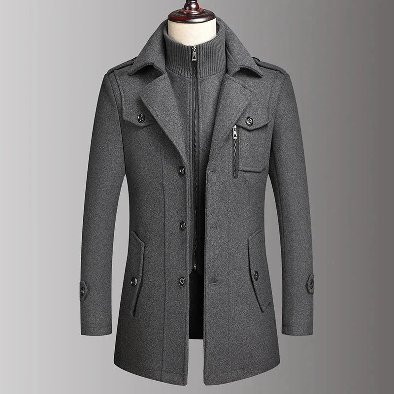 Verona Double Collar Wool Coat