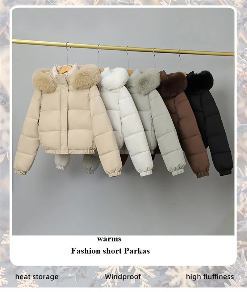 Livia Short Padded Fur Collar Jacket