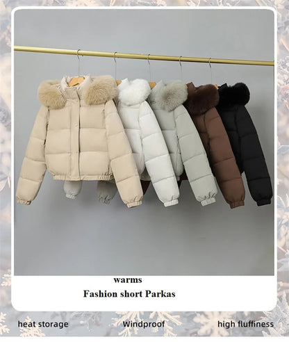 Livia Short Padded Fur Collar Jacket