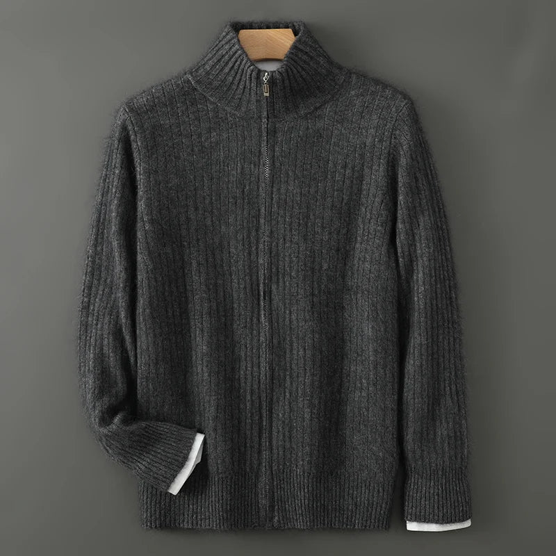 Montclair Cashmere Blend Zip Cardigan