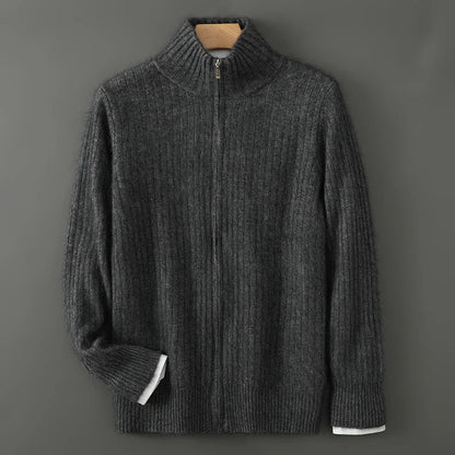Montclair Cashmere Blend Zip Cardigan
