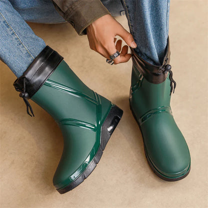 Monaco Waterproof Cotton Rain Boots