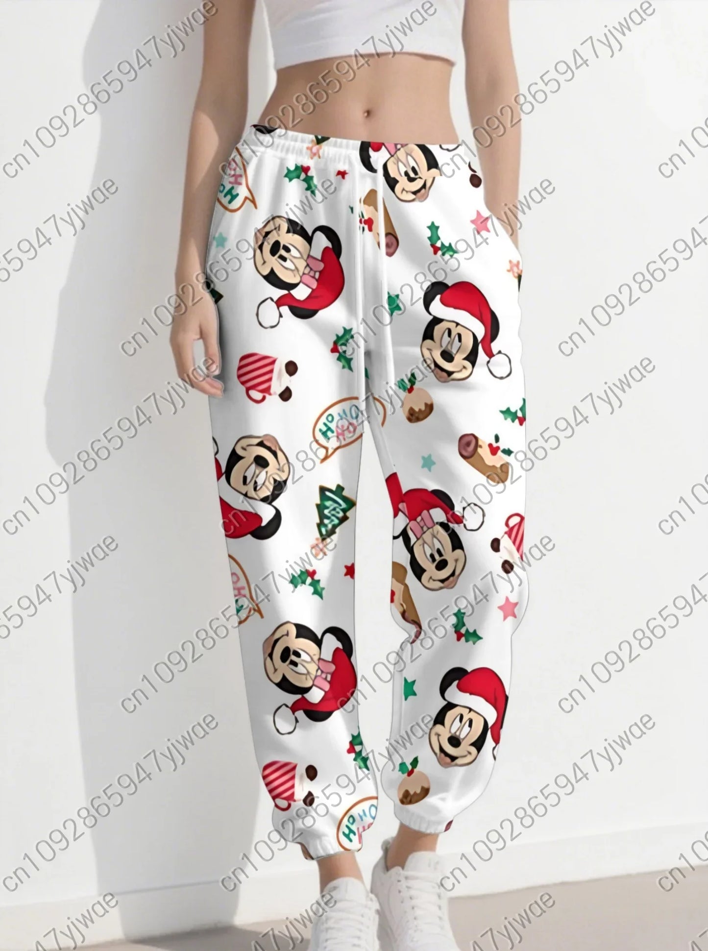 Christmas Mickey Graphic Sweatpants