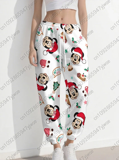 Christmas Mickey Graphic Sweatpants