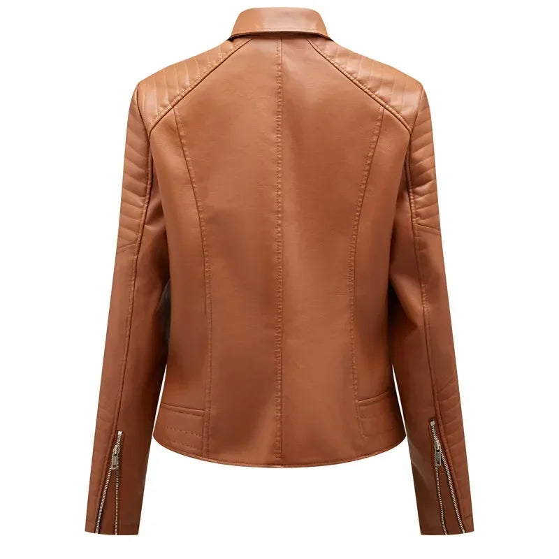Kara Structured Faux Leather Jacket