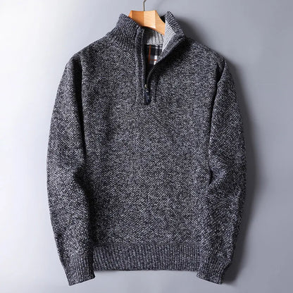 Everett Wool Quarter Zip Cardigan