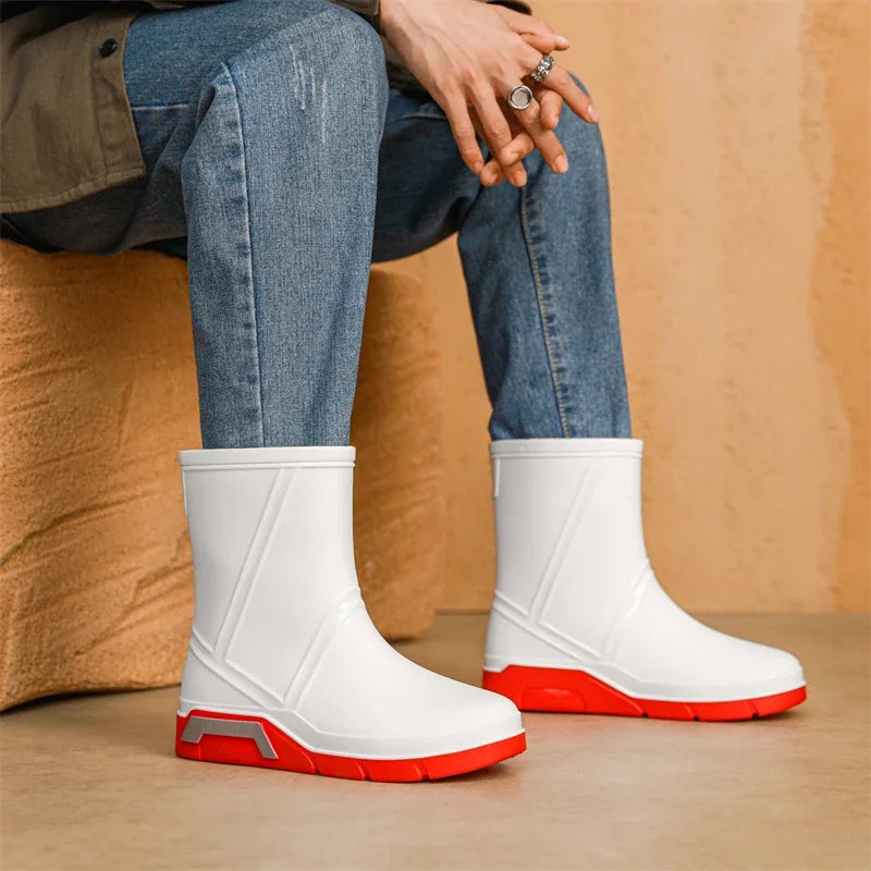 Monaco Waterproof Cotton Rain Boots
