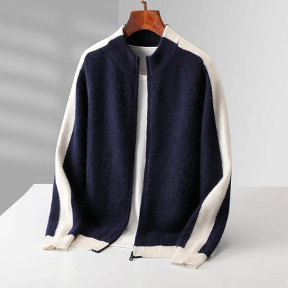 Laren Wool Jacquard Cardigan
