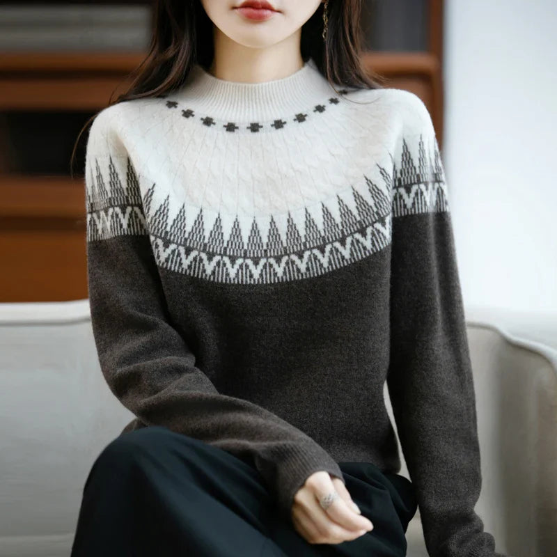 Aurelia High Neck Wool Sweater
