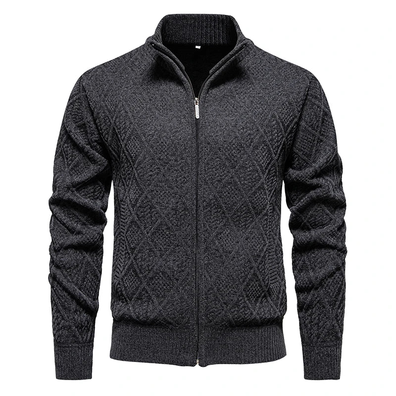 Arezzo Ribbed Zip Cardigan