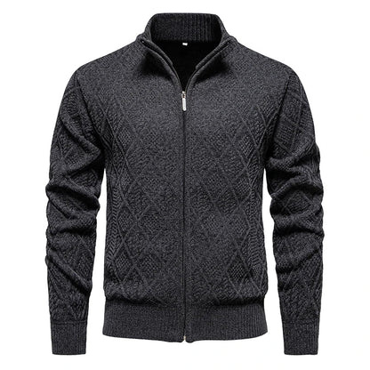 Arezzo Ribbed Zip Cardigan