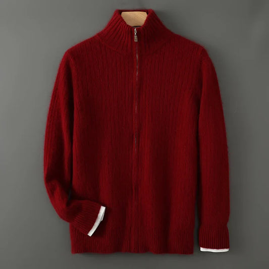 Montclair Cashmere Blend Zip Cardigan