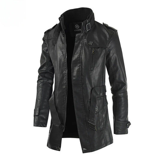 Ravenna Long Leather Jacket