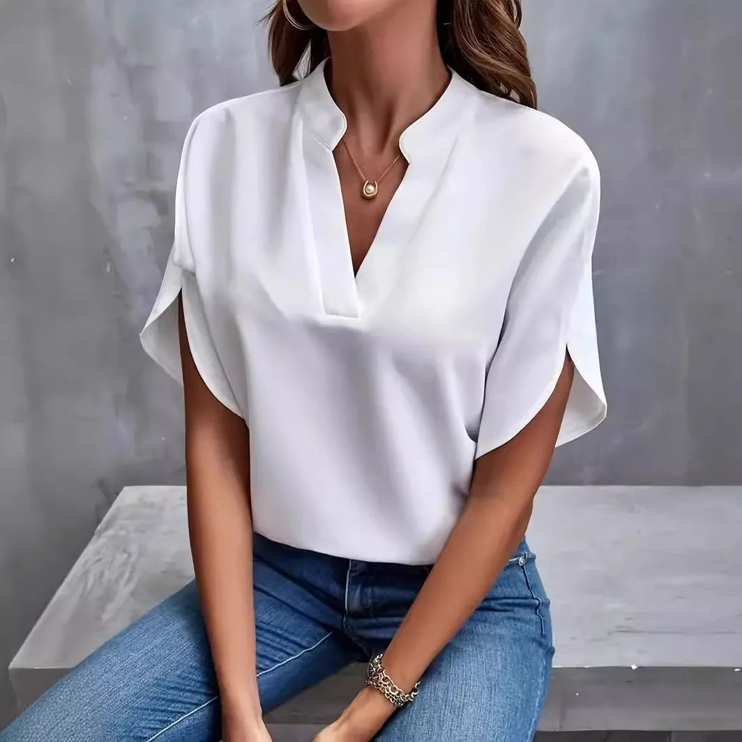 Lucia Silk Drape Blouse