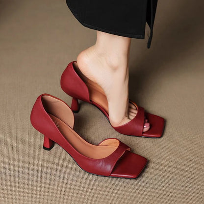 Arabella Chic Leather Heels