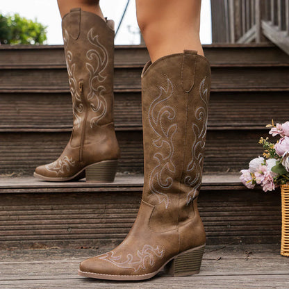 Marbella Embroidered Western Boots