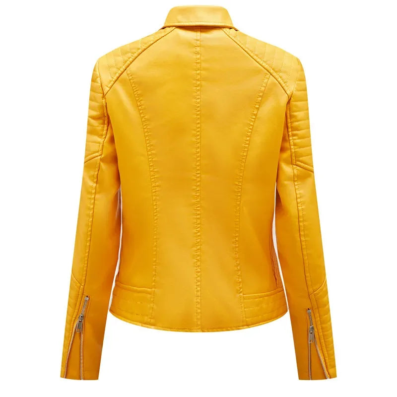 Kara Structured Faux Leather Jacket