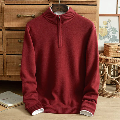 Ravello Half Zip Wool Sweater