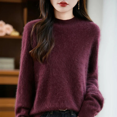 Arabelle Cashmere Wool High Neck Sweater