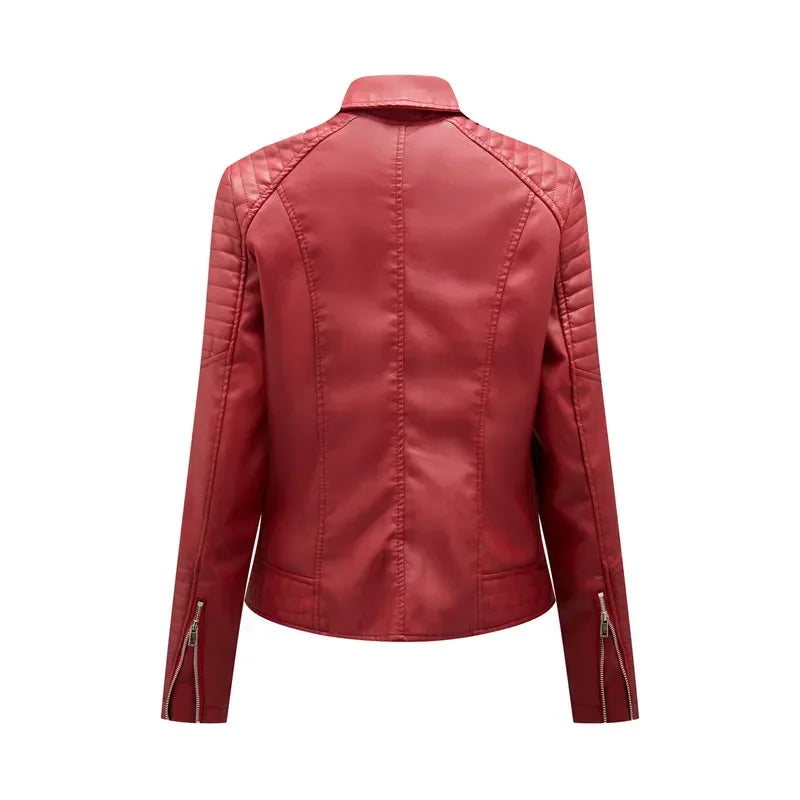 Kara Structured Faux Leather Jacket