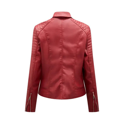 Kara Structured Faux Leather Jacket