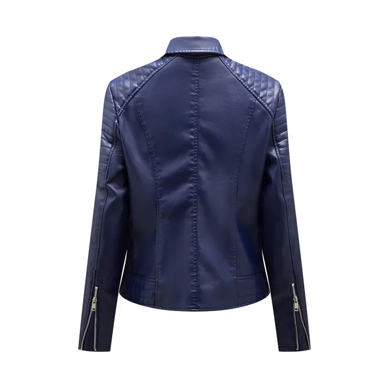 Kara Structured Faux Leather Jacket