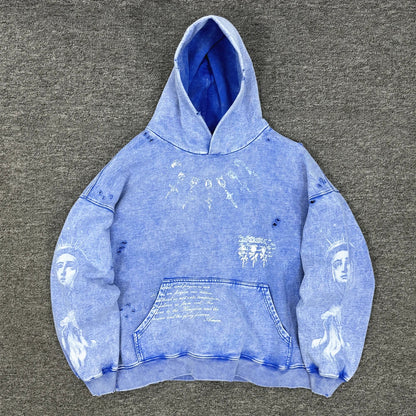 Oversized Men's Hooded Sweatshirt  Washed Cotton Street