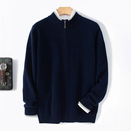 Meriden Wool Zip Cardigan