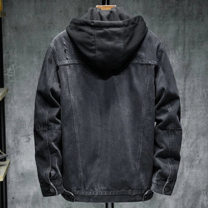 Men’s 2-in-1 Denim Jacket with Removable Inner Layer
