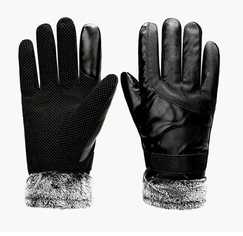 Men’s Leather Touchscreen Gloves