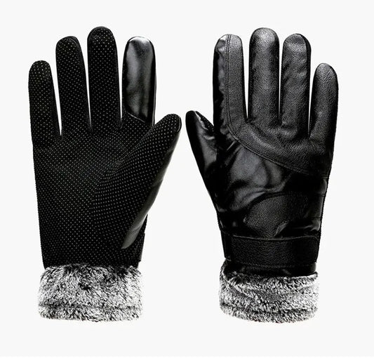 Men’s Leather Touchscreen Gloves