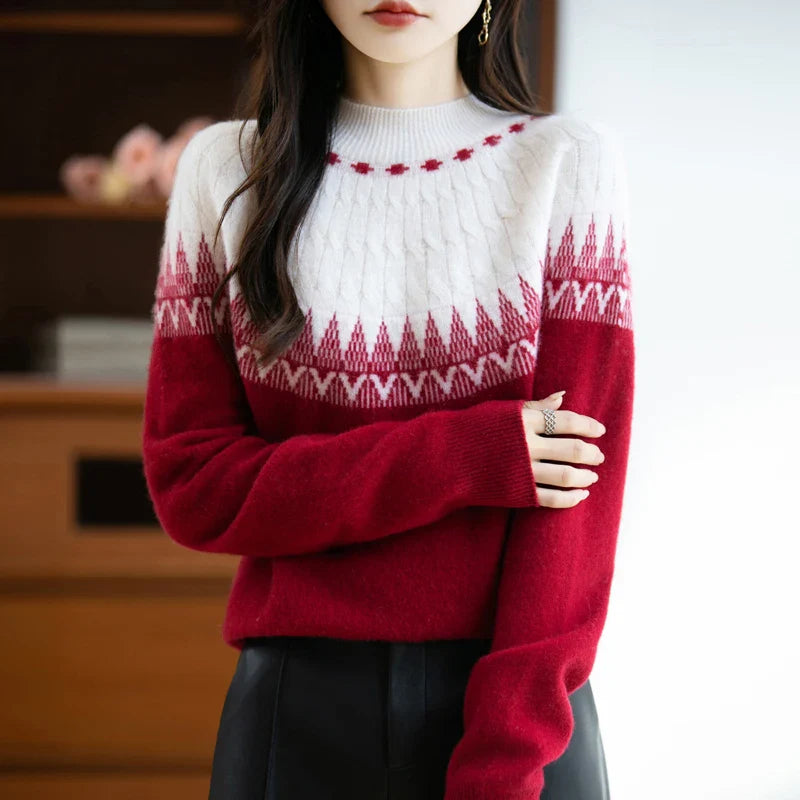 Aurelia High Neck Wool Sweater