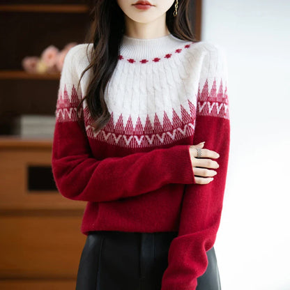 Aurelia High Neck Wool Sweater