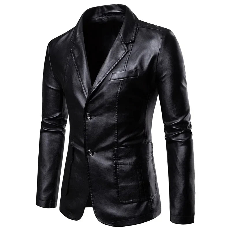 Turin Leather Blazer Jacket